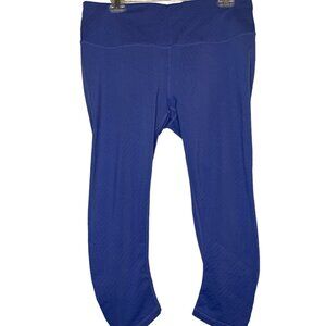 Women's Prana XL Capri Purple Leggings - Ruched Side (032)